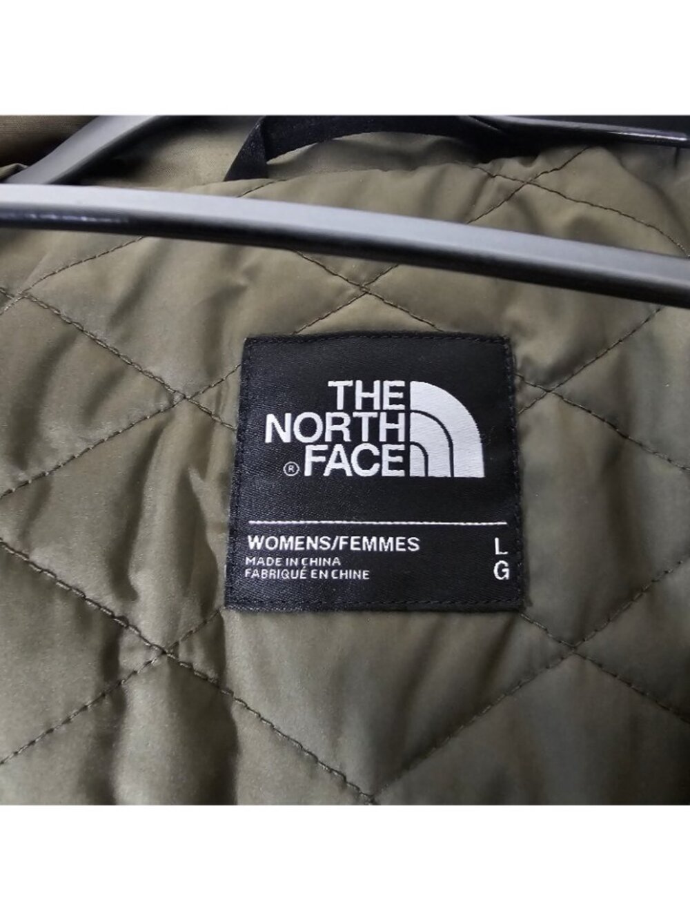 The North Face Ancha Parka Jacket TNF removeable hood Green Sz M - Picture 9 of 9